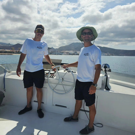 private yacht with slide